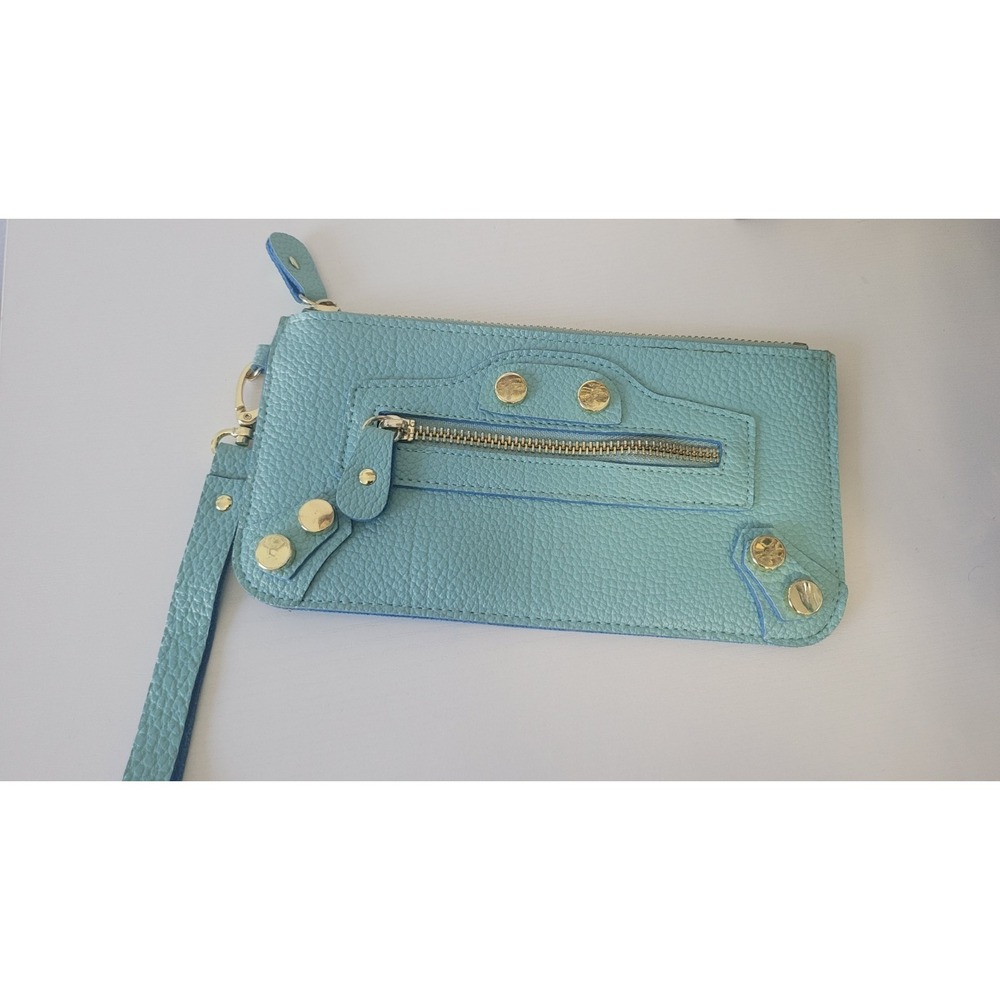 Steve Madden Zip Wallet Phone Card Case Wristlet Textured Faux Leather Handbag